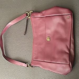 Elliott Lucca 100% Leather Maroon Handbag